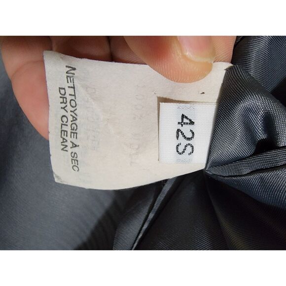 Peter Millar Aqua Nanoluxe Black Wool Sport Coat Suit Jacket Blazer - 42S - Picture 9 of 11